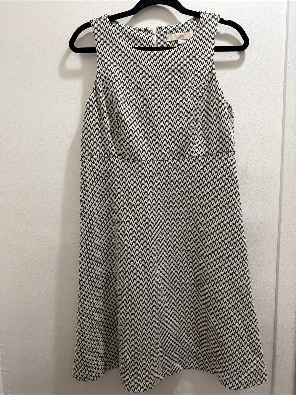 LOFT patterned A-Line Dress
